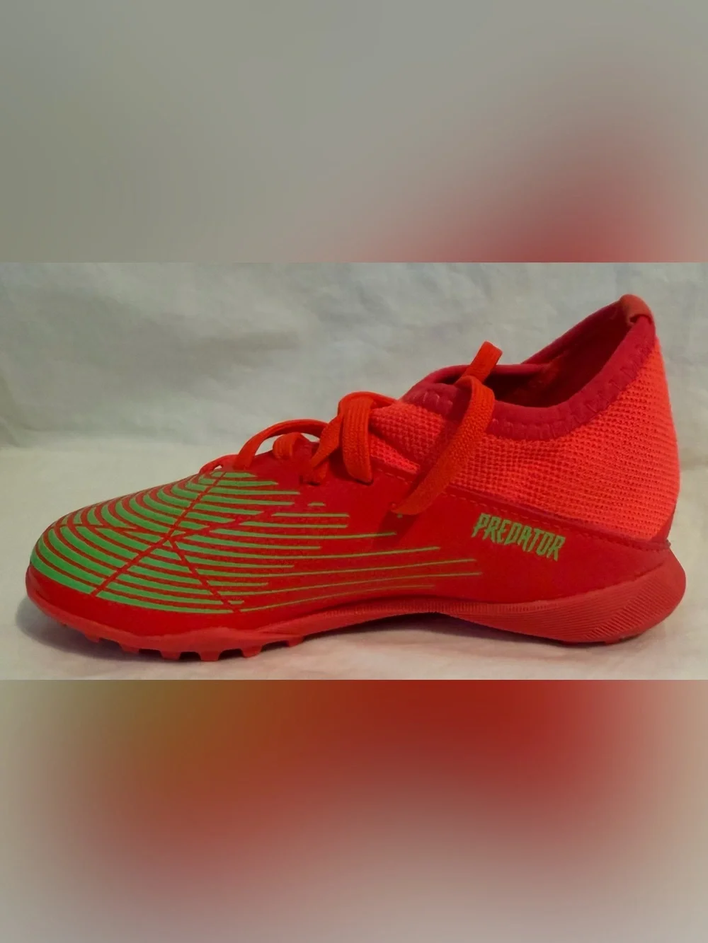 Adidas Predator edge.3 Turf Soccer Shoes Orange GV8503 Toddler Sz: 11K